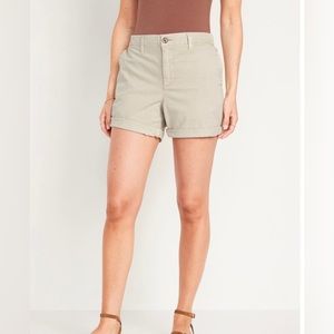 Old Navy High-Waisted Khaki Shorts, Size Small, Khaki Color